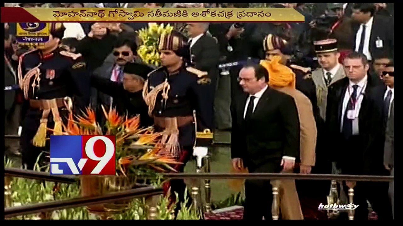 Republic Day - French President Francois Hollande takes part