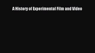 (PDF Download) A History of Experimental Film and Video PDF