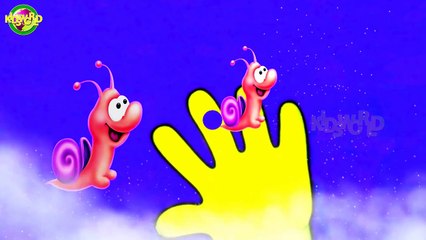 Finger Family Pink Snail Cartoon Nursery Rhyme For Kids | Baby Songs | Kids World |