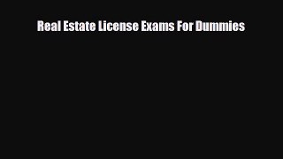 [PDF Download] Real Estate License Exams For Dummies [Download] Online