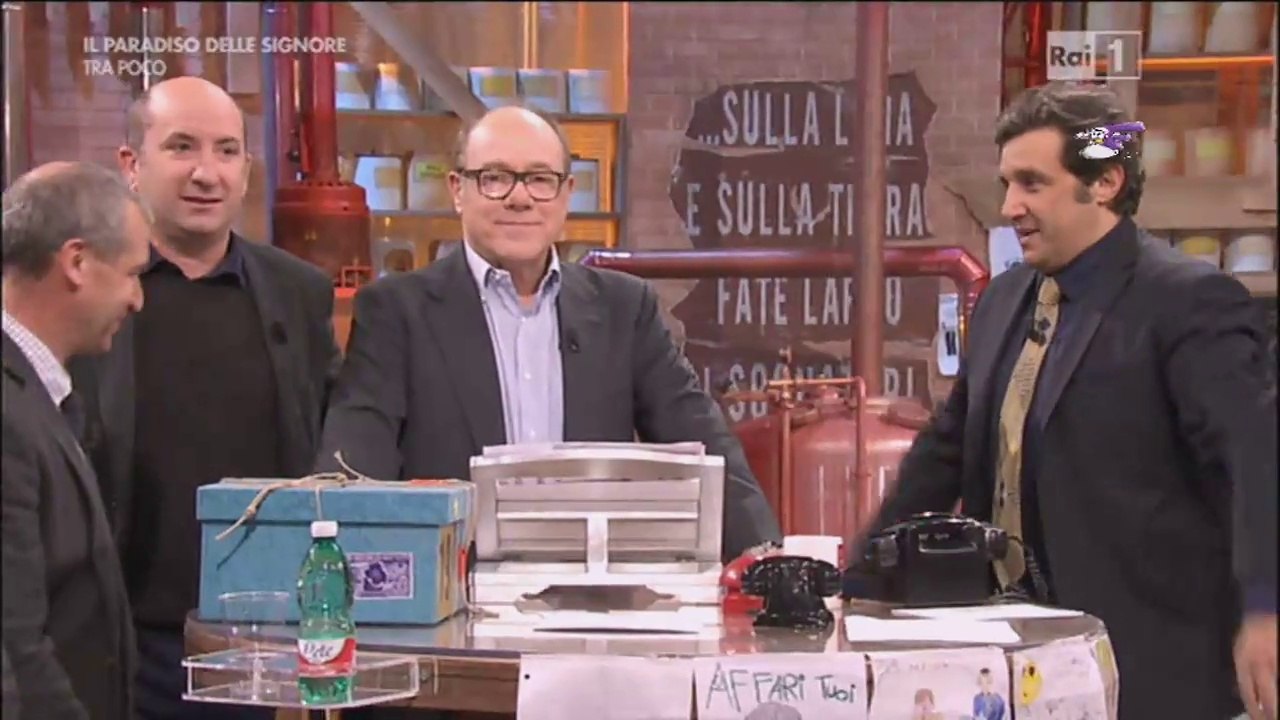 Carlo Verdone e Antonio Albanese ospiti di Flavio Insinna ad Affari Tuoi