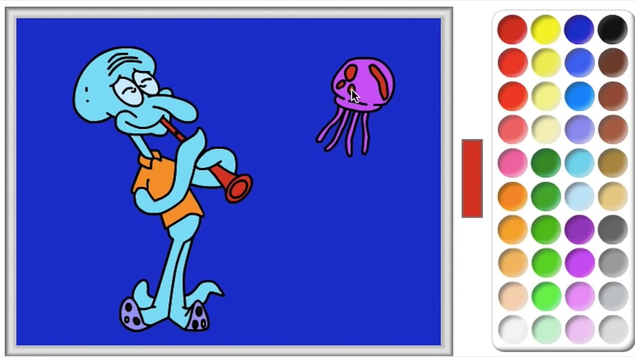 sponge bob coloring For Children, СПАНЧ БОБ РАСКРАСКА