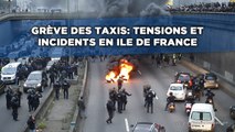 Grève des taxis: Tensions et incidents en Ile de France