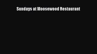 Sundays at Moosewood Restaurant  Free Books