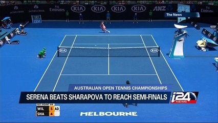 Serena beats Sharapova to reach semi-finals