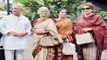 Gulzar, Waheeda Rehman, Asha Parekh and Helen Spotted At A Play 'Paana'