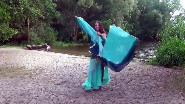 Sensual Belly Dance at the Beach Belly Dancer Isabella 2014 HD