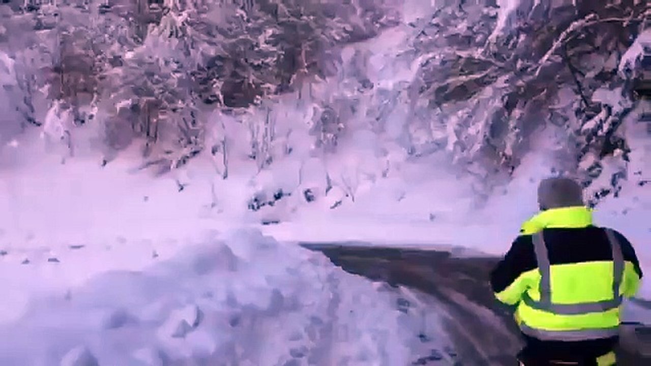 Slow avalanche in Switzerland