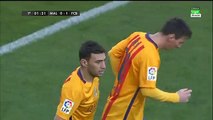 Malaga vs FC Barcelone First Goal 23/01/2015 (Latest Sport)