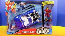 Marvel Superhero Squad Hover Car With Iron Man Nick Fury Save G.I.Joe Snake Eyes Storm Shadow