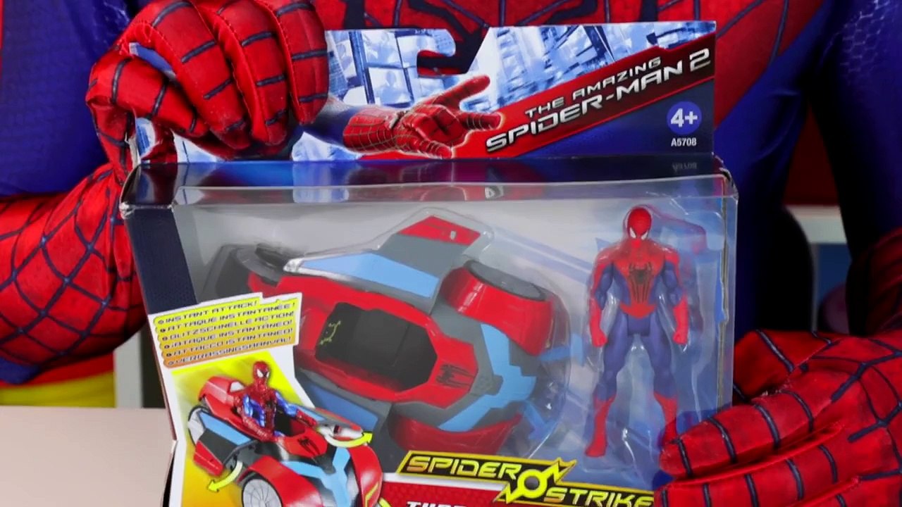 Spiderman Toys Review Real life Superhero Video Spiderman Elicopter and car
