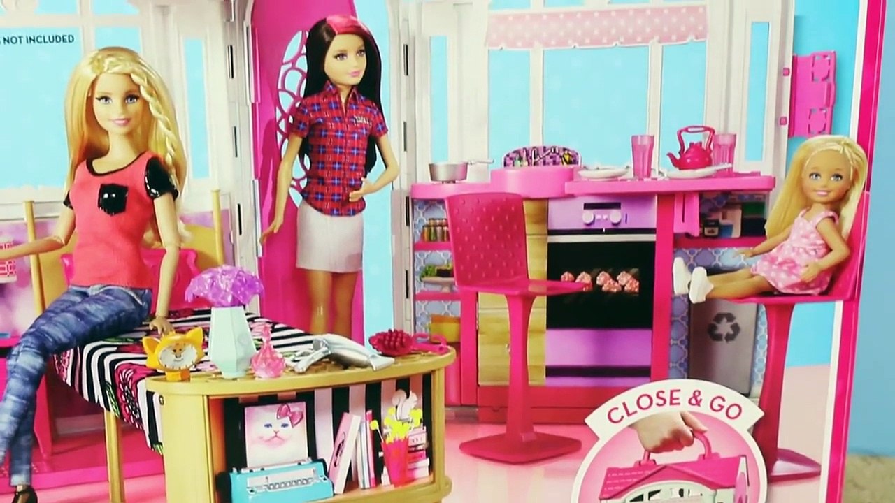 Barbie Glam Getaway House Toy Review Featuring Disney Frozen Elsa and Frozen Kids Alex and Felicia