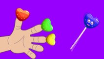 Heart Candy Daddy Finger Song - Lollipops Finger Family Nursery Rhyme