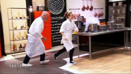 Philippe Etchebest fait la course avec une candidate ! - Top Chef - 25/01/2016 - M6