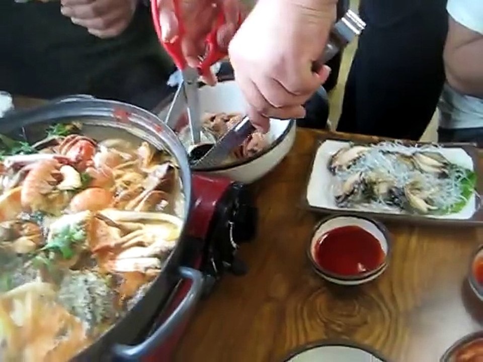 Best Seafood Meal in Jeju Island South Korea Oct. 2009