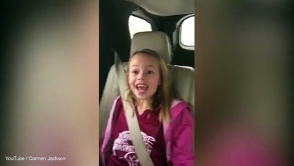 Girl, 9, ecstatic when told she's going to Donald Trump rally _ Daily Mail Online