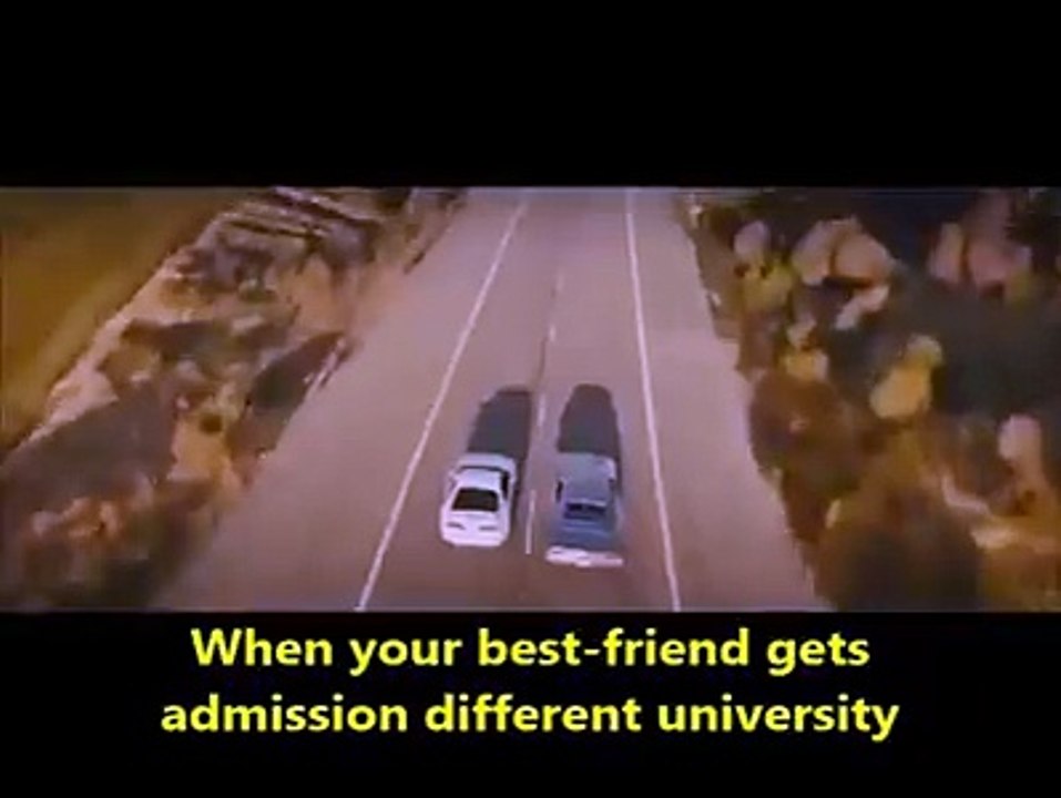 When Your Bestee Get admission in Different University
