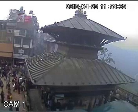 Nepal Earthquake 2072 CCTV footage of Manakamana Temple Historical Earthquakes