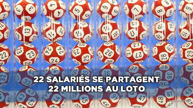 22 salariés se partagent 12 millions d'euros au loto