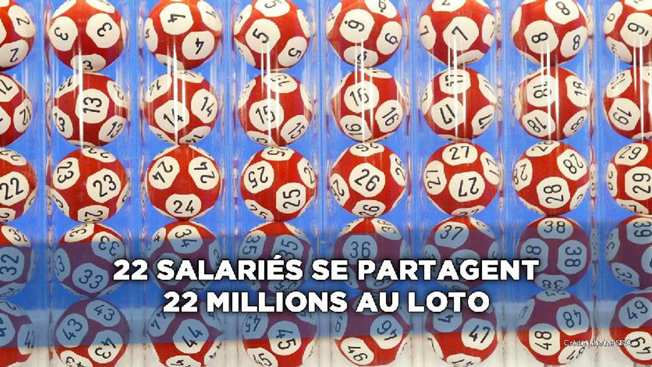 22 salariés se partagent 12 millions d'euros au loto