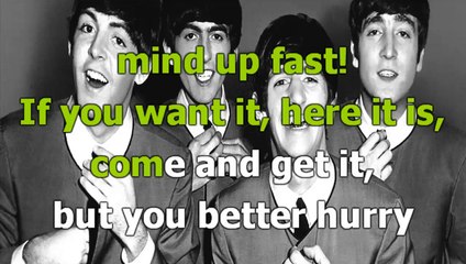 the Beatles - Come And Get It - karaoke lyrics