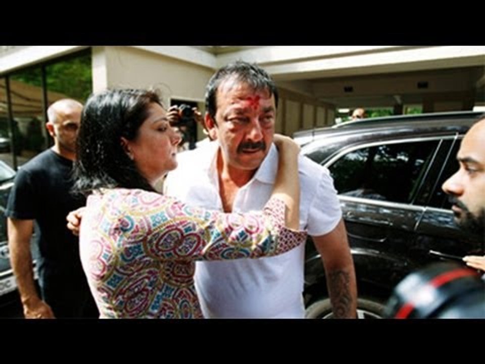 Press Conference Of Sanjay Dutt At His House
