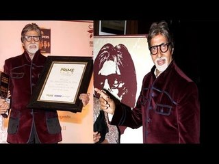 Amitabh Bachchan Winner of Big CBS India's Prime Icon Award 2013