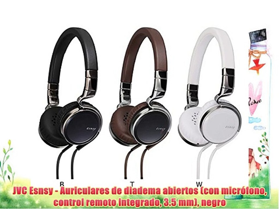 JVC Esnsy - Auriculares de diadema abiertos (con micr?fono control remoto integrado 3.5 mm)