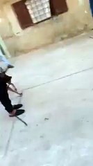 إنتبهوا طريقة لسرقة الفتيات بواسطة الكلب