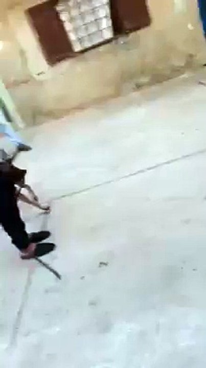 إنتبهوا طريقة لسرقة الفتيات بواسطة الكلب