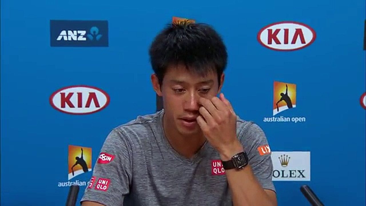 Kei Nishikori press conference (QF) | Australian Open 2016 (720p Full HD)