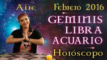 Horóscopo GEMINIS, LIBRA y ACUARIO, Febrero 2016 Signos de Aire por Jimena La Torre