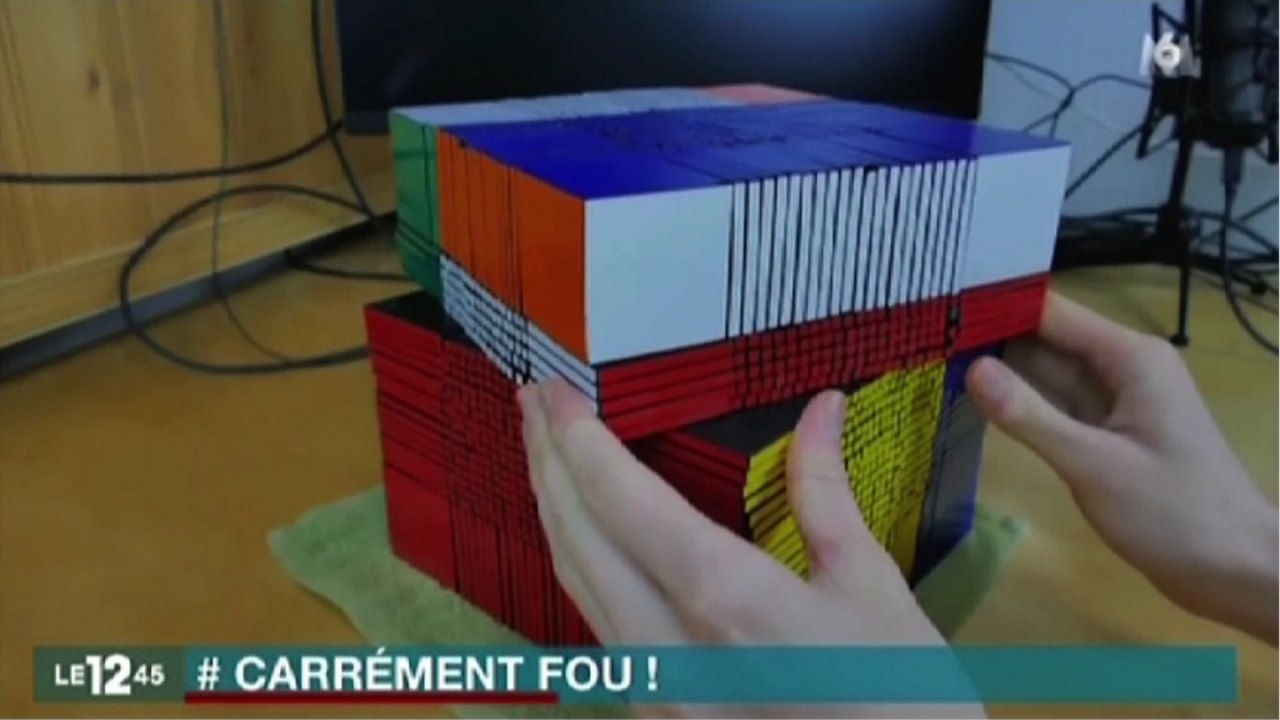 Zapping Télé du 26 janvier 2016 - Un Rubik's Cube à 484 cases par face !
