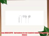 Sony DREX12IPW - Auriculares in-ear (control remoto integrado) blanco