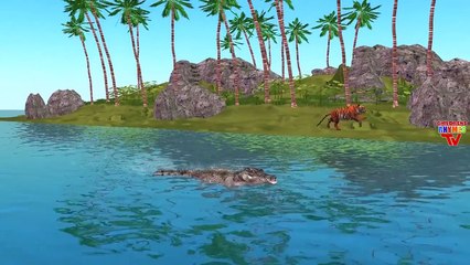 Tiger Cartoons For Kids Finger Family Rhymes | Crocodile Finger Family Children Nursery Rhymes