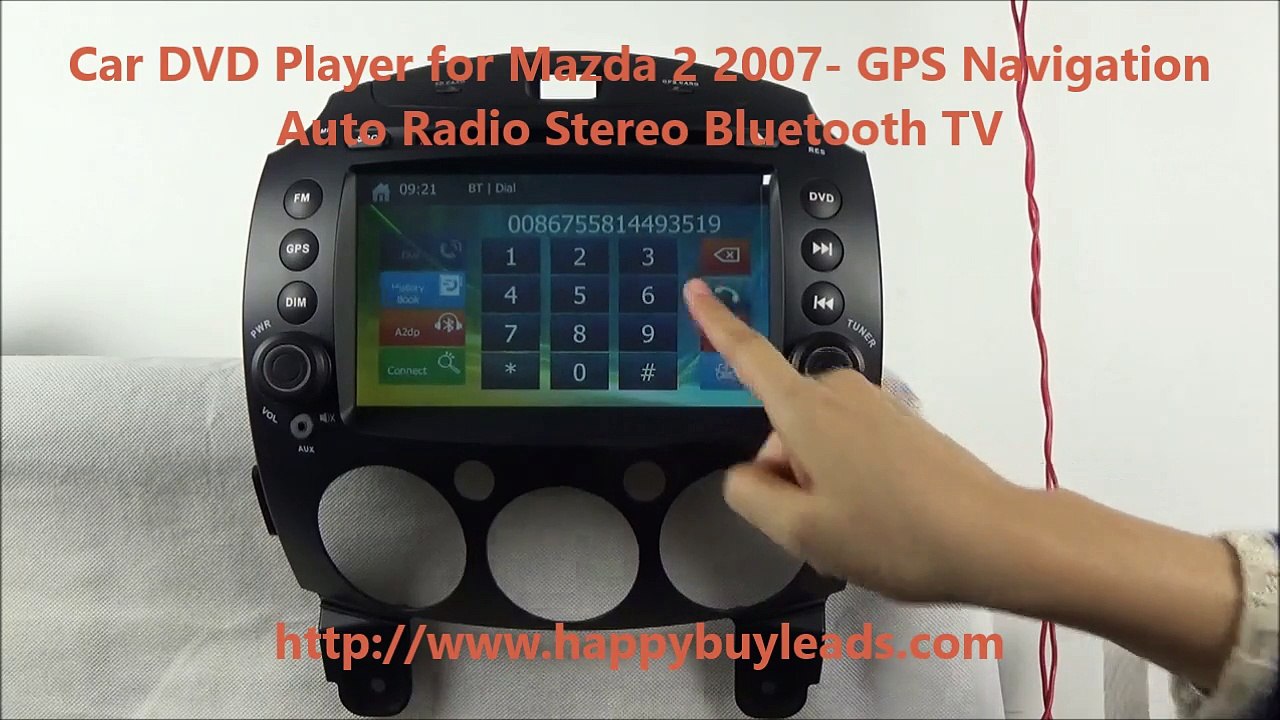 Mazda 2 Car Audio System DVD GPS Navigation Blu...