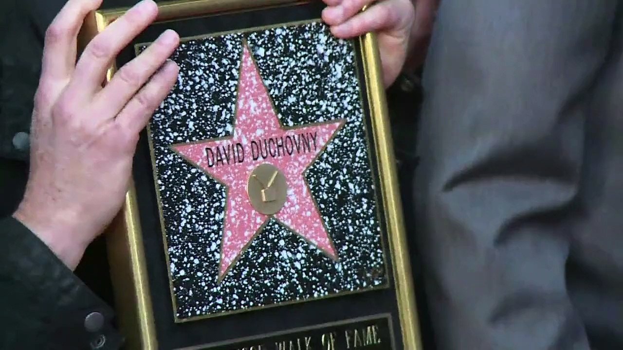 David Duchovny erhält Stern auf Walk of Fame