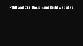 (PDF Download) HTML and CSS: Design and Build Websites PDF