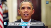 Obama bans solitary confinement for juveniles in federal prisons