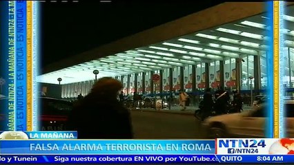 Reabren estación de trenes en Roma tras falsa alarma terrorista