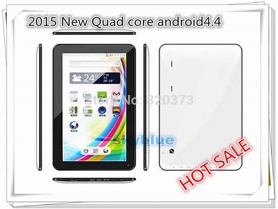 10 10inch tablet pc Allwinner A33 Quad core tablet Android 4.4 1G8G 1024*600 WIFI Bluetooth 4K&BlueRay 3D video support gifts -in Tablet PCs from Computer