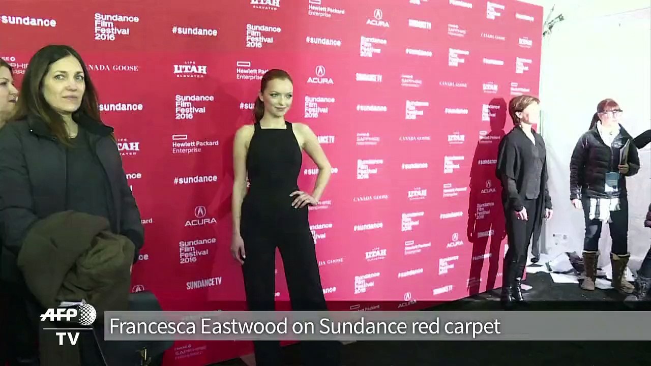Francesca Eastwood on Sundance red carpet