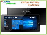 10.6Inch Chuwi Vi10 Plus Win10 Tablet PC In tel Cherry Trail Z8300 Quad Core 2GB RAM 32GB/64GB ROM 2MP Camera Bluetooth HDMI OTG-in Tablet PCs from Computer