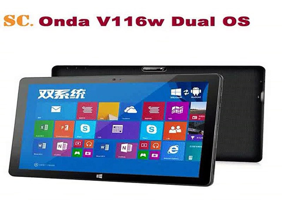 Onda V116W Dual OS Tablet PC IPS1920*1080 Activated Windows 8.1+Android 4.4 Z3736F Quad Core 2GB 32G/64G 3G WCDMA HDMI BT 5.0MP-in Tablet PCs from Computer