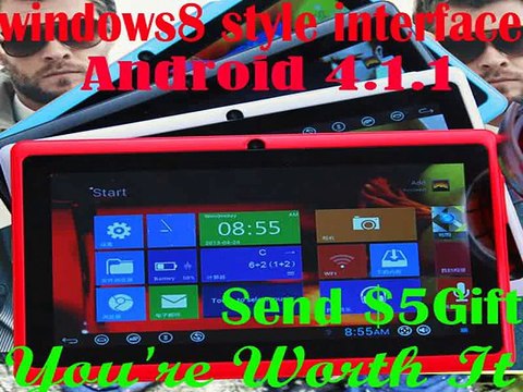 Fast shipping 7inch HDMI tablet wifi android tablet dual camera android tablet dual core touch capacitance screen c4+$5 gift-in Tablet PCs from Computer