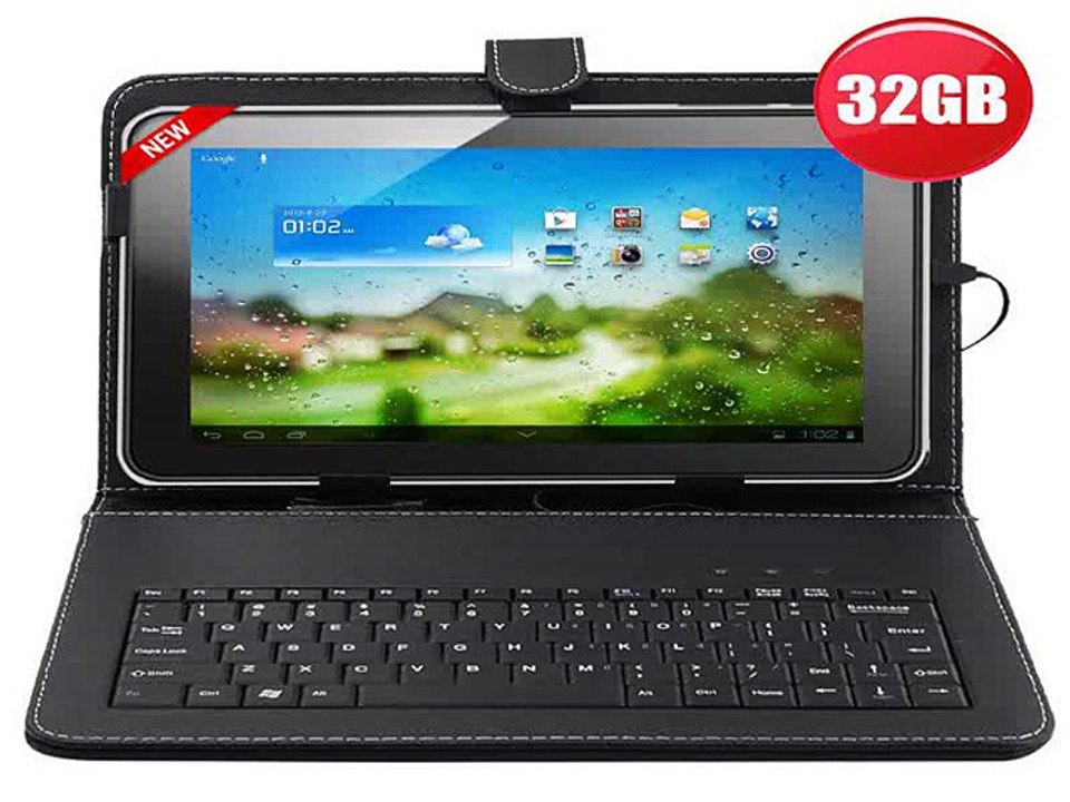 10.1 Inch 32GB Allwinner A31S Google Android 4.4.2 Quad Core Tablet PC Bundle Keyboard cover-in Tablet PCs from Computer