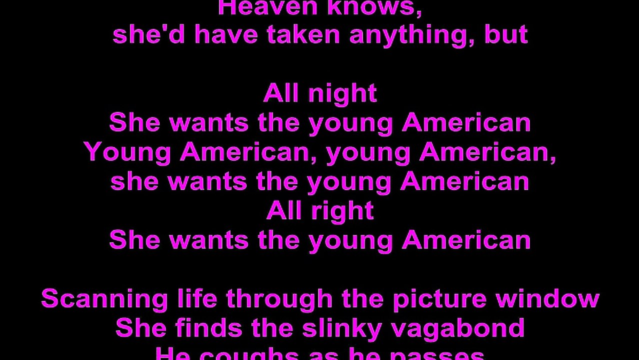 David Bowie – Young Americans Lyrics