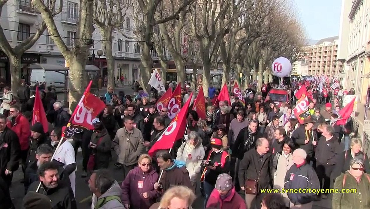 Les fonctions publiques dans la rue à Chambéry