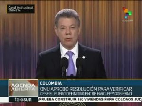 ONU aprueba resolución para verificar el cese al fuego en Colombia