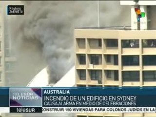 Alarma en Día de Australia por incendio en edificio de Sydney